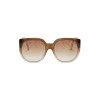 Fendi - Dawn - Oversize Round Sunglasses - Brown - Sunglasses - Eyewear - Avvenice