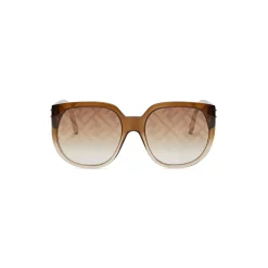 Fendi - Dawn - Oversize Round Sunglasses - Brown - Sunglasses - Eyewear - Avvenice