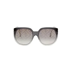 Fendi - Dawn - Oversize Round Sunglasses - Black - Sunglasses - Eyewear - Avvenice