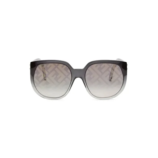 Fendi - Dawn - Oversize Round Sunglasses - Black - Sunglasses - Eyewear - Avvenice