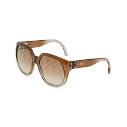 Fendi - Dawn - Oversize Round Sunglasses - Brown - Sunglasses - Eyewear - Avvenice