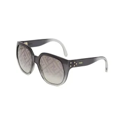 Fendi - Dawn - Oversize Round Sunglasses - Black - Sunglasses - Eyewear - Avvenice