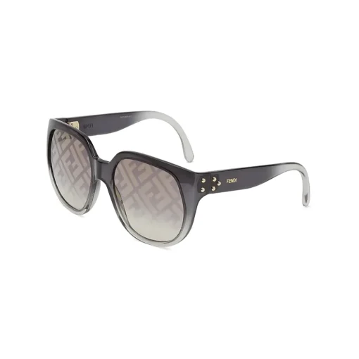 Fendi - Dawn - Oversize Round Sunglasses - Black - Sunglasses - Eyewear - Avvenice