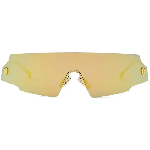 Fendi - Forceful - Shield Sunglasses - Yellow Gold - Sunglasses - Eyewear - Avvenice^ Sunglasses & Eyewear