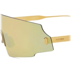 Fendi - Forceful - Shield Sunglasses - Yellow Gold - Sunglasses - Eyewear - Avvenice^ Sunglasses & Eyewear