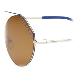 Fendi - Fiend - Round Pilot Sunglasses - Gold Blue - Sunglasses - Eyewear - Avvenice^ Sunglasses & Eyewear
