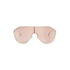 Fendi - FF Family - Shield Sunglasses - Pink - Sunglasses - Eyewear - Avvenice