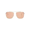 Fendi - FF Family - Square Caravan Sunglasses - Gold Orange - Sunglasses - Eyewear - Avvenice^ Sunglasses & Eyewear