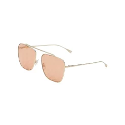 Fendi - FF Family - Square Caravan Sunglasses - Gold Orange - Sunglasses - Eyewear - Avvenice^ Sunglasses & Eyewear