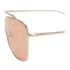 Fendi - FF Family - Square Caravan Sunglasses - Gold Orange - Sunglasses - Eyewear - Avvenice^ Sunglasses & Eyewear