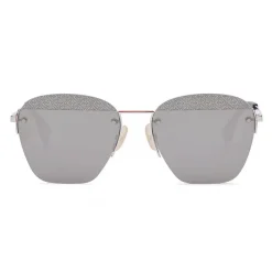 Fendi - FF- Rimless Sunglasses - Palladium - Sunglasses - Eyewear - Avvenice^ Sunglasses & Eyewear