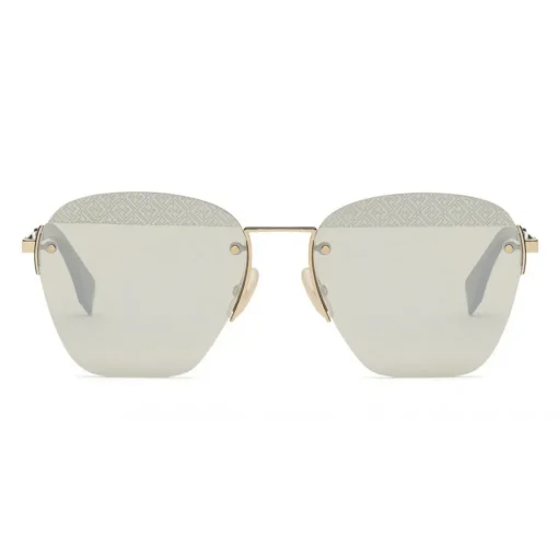 Fendi - FF- Rimless Sunglasses - Gold - Sunglasses - Eyewear - Avvenice