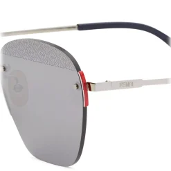 Fendi - FF- Rimless Sunglasses - Palladium - Sunglasses - Eyewear - Avvenice^ Sunglasses & Eyewear