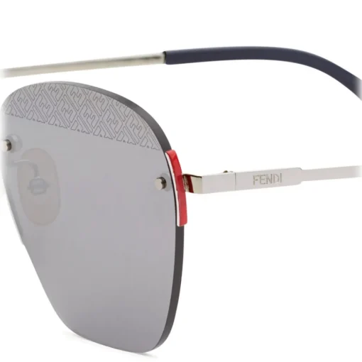 Fendi - FF- Rimless Sunglasses - Palladium - Sunglasses - Eyewear - Avvenice^ Sunglasses & Eyewear