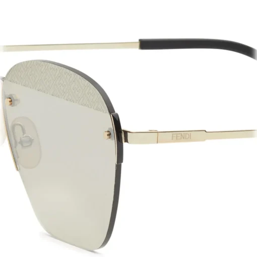 Fendi - FF- Rimless Sunglasses - Gold - Sunglasses - Eyewear - Avvenice