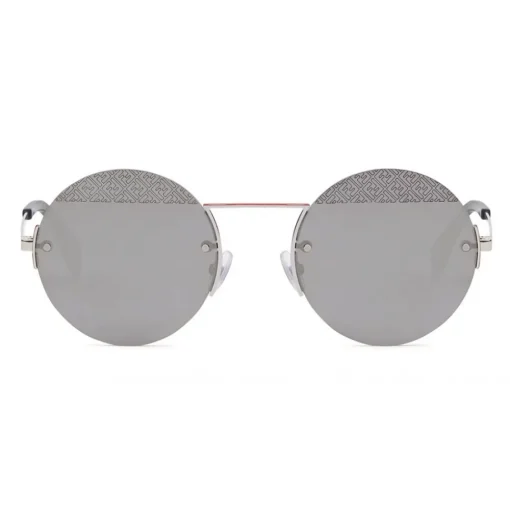 Fendi - FF- Round Sunglasses - Palladium - Sunglasses - Eyewear - Avvenice^ Sunglasses & Eyewear