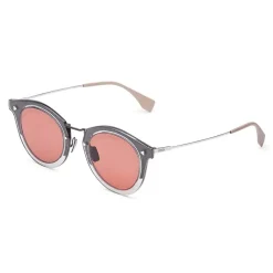 Fendi - FF- Round Sunglasses - Dark Grey Ruthenium - Sunglasses - Eyewear - Avvenice^ Sunglasses & Eyewear