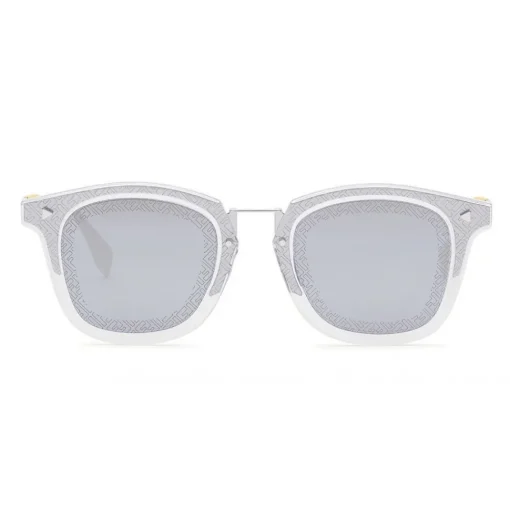 Fendi - FF- SquareSunglasses - Transparent Palladium - Sunglasses - Eyewear - Avvenice^ Sunglasses & Eyewear