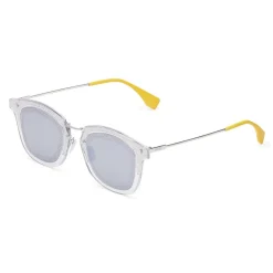 Fendi - FF- SquareSunglasses - Transparent Palladium - Sunglasses - Eyewear - Avvenice^ Sunglasses & Eyewear