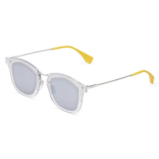 Fendi - FF- SquareSunglasses - Transparent Palladium - Sunglasses - Eyewear - Avvenice^ Sunglasses & Eyewear