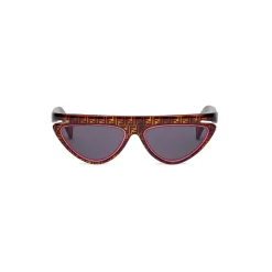 Fendi - Ffluo - Cat Eye Sunglasses - Brown - Sunglasses - Eyewear - Avvenice
