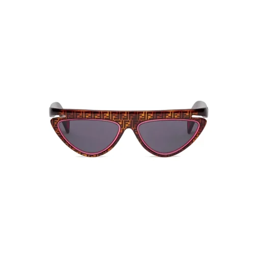 Fendi - Ffluo - Cat Eye Sunglasses - Brown - Sunglasses - Eyewear - Avvenice