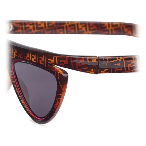 Fendi - Ffluo - Cat Eye Sunglasses - Brown - Sunglasses - Eyewear - Avvenice