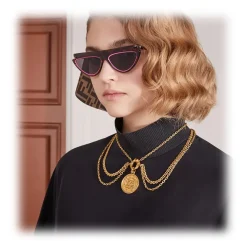 Fendi - Ffluo - Cat Eye Sunglasses - Brown - Sunglasses - Eyewear - Avvenice