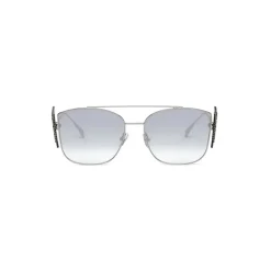 Fendi - Ffreedom - Square Sunglasses - Silver - Sunglasses - Eyewear - Avvenice^ Sunglasses & Eyewear