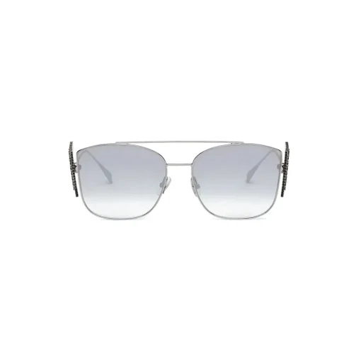 Fendi - Ffreedom - Square Sunglasses - Silver - Sunglasses - Eyewear - Avvenice^ Sunglasses & Eyewear
