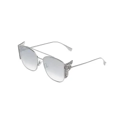Fendi - Ffreedom - Square Sunglasses - Silver - Sunglasses - Eyewear - Avvenice^ Sunglasses & Eyewear