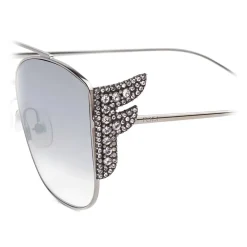 Fendi - Ffreedom - Square Sunglasses - Silver - Sunglasses - Eyewear - Avvenice^ Sunglasses & Eyewear