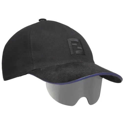 Fendi - FS Eyecap - Fashion Show Baseball Cap with Sunglasses - Black - Sunglasses - Eyewear - Avvenice^ Other Accessories