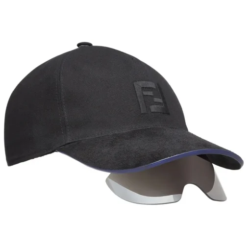 Fendi - FS Eyecap - Fashion Show Baseball Cap with Sunglasses - Black - Sunglasses - Eyewear - Avvenice^ Other Accessories