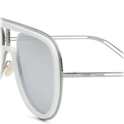 Fendi - Futuristic - Mask Sunglasses - Gold Black - Sunglasses - Eyewear - Avvenice^ Sunglasses & Eyewear