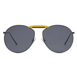 Fendi - Gentle Monster - Round Sunglasses - Black - Sunglasses - Eyewear - Avvenice