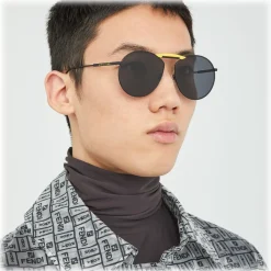 Fendi - Gentle Monster - Round Sunglasses - Black - Sunglasses - Eyewear - Avvenice