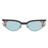 Fendi - Gentle Monster No. 01 - Cat Eye Sunglasses - Grey Light Blue - Sunglasses - Eyewear - Avvenice^ Sunglasses & Eyewear