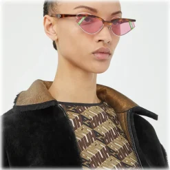 Fendi - Gentle Monster No. 01 - Cat Eye Sunglasses - Havana Rose - Sunglasses - Eyewear - Avvenice
