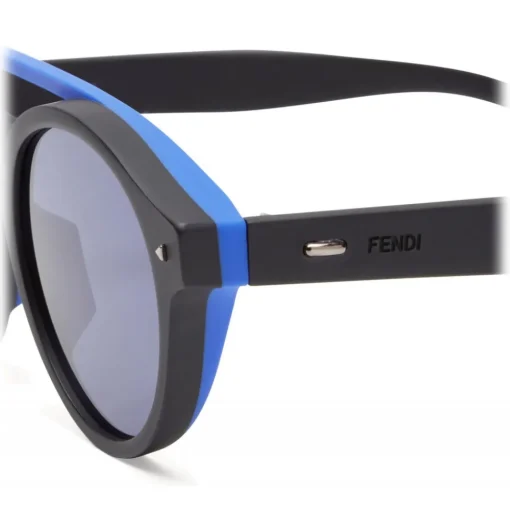 Fendi - I See You - Black Asian Fit Round Sunglasses - Sunglasses - Eyewear - Avvenice^ Sunglasses & Eyewear