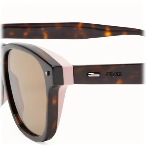Fendi - I See You - Havana Square Sunglasses - Sunglasses - Eyewear - Avvenice