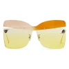 Fendi - Karligraphy - Butterfly Sunglasses - Gold Rose Orange - Sunglasses - Eyewear - Avvenice