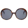 Fendi - Promeneye - Oversize Round Sunglasses - Gray - Sunglasses - Eyewear - Avvenice