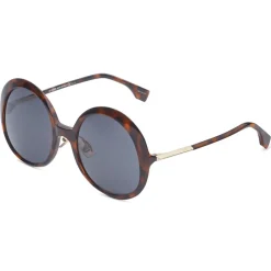 Fendi - Promeneye - Oversize Round Sunglasses - Gray - Sunglasses - Eyewear - Avvenice