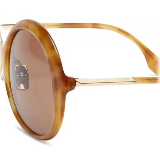 Fendi - Promeneye - Oversize Round Sunglasses - Brown - Sunglasses - Eyewear - Avvenice^ Sunglasses & Eyewear
