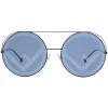 Fendi - Run Away - Blue Oversize Sunglasses - Fashion Week 17 - Sunglasses - Eyewear - Avvenice