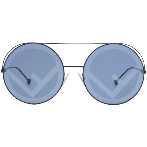 Fendi - Run Away - Blue Oversize Sunglasses - Fashion Week 17 - Sunglasses - Eyewear - Avvenice