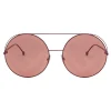 Fendi - Run Away - Red Oversize Sunglasses - Sunglasses - Eyewear - Avvenice