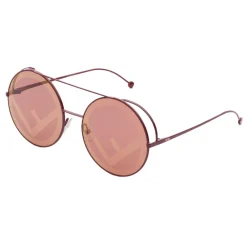 Fendi - Run Away - Red Oversize Sunglasses - Sunglasses - Eyewear - Avvenice