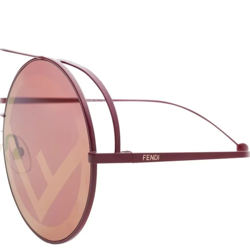 Fendi - Run Away - Red Oversize Sunglasses - Sunglasses - Eyewear - Avvenice